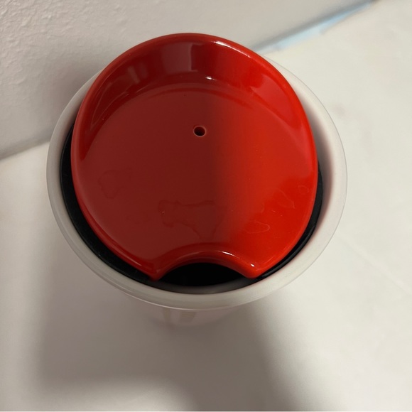 Starbucks red poppy flower ceramic coffee tumbler - Picture 4 of 6